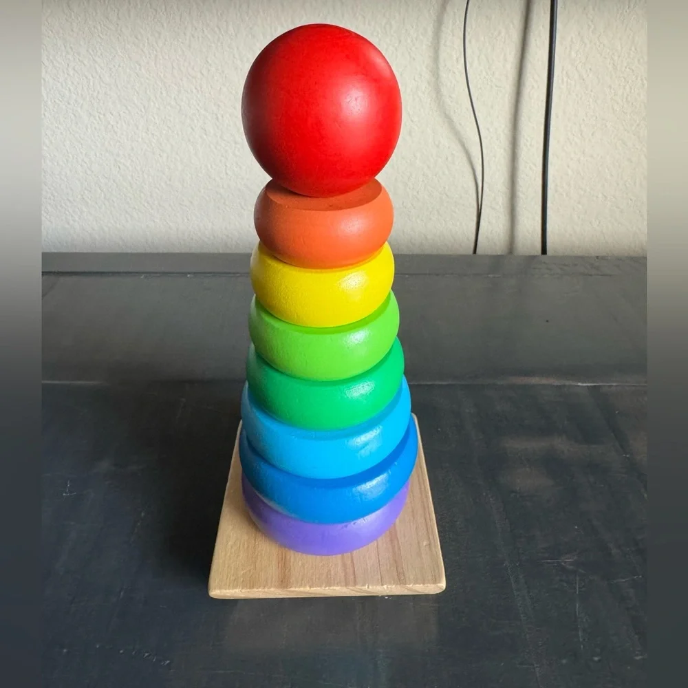 Melissa & Doug Rainbow Stacker wooden Toy